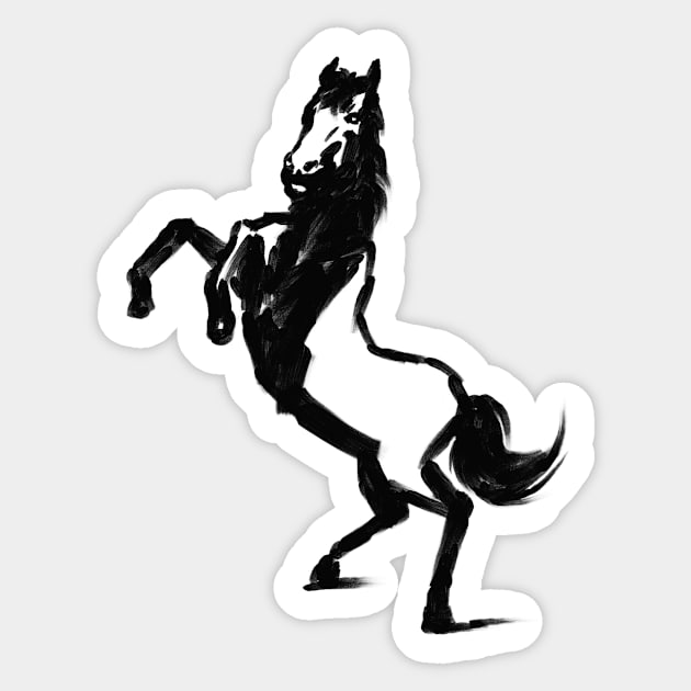 Horse Sticker by Tapan